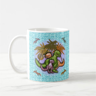 Café Caneca Família de Dinossauros