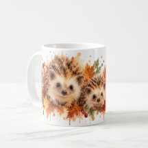 Caneca Família de Ouriço do Outono | Floresta Aquá