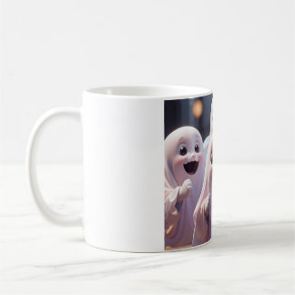 Café Caneca Fantasmas Felizes Fofos - Amigo Adorável de