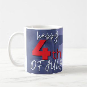 Café Caneca Feliz 4 de Julho Dia da Independência