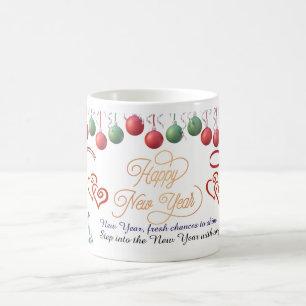 Café Caneca Feliz Ano Novo – Design de Celebração Premi