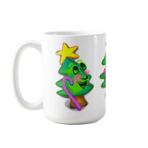 Caneca Feliz das Árvores de Natal