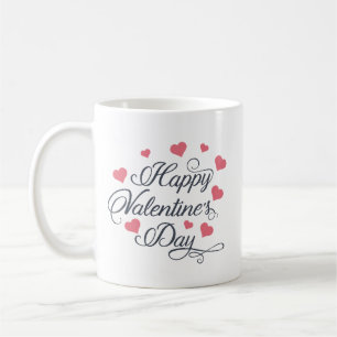 Café Caneca Feliz Dia de São Valentim