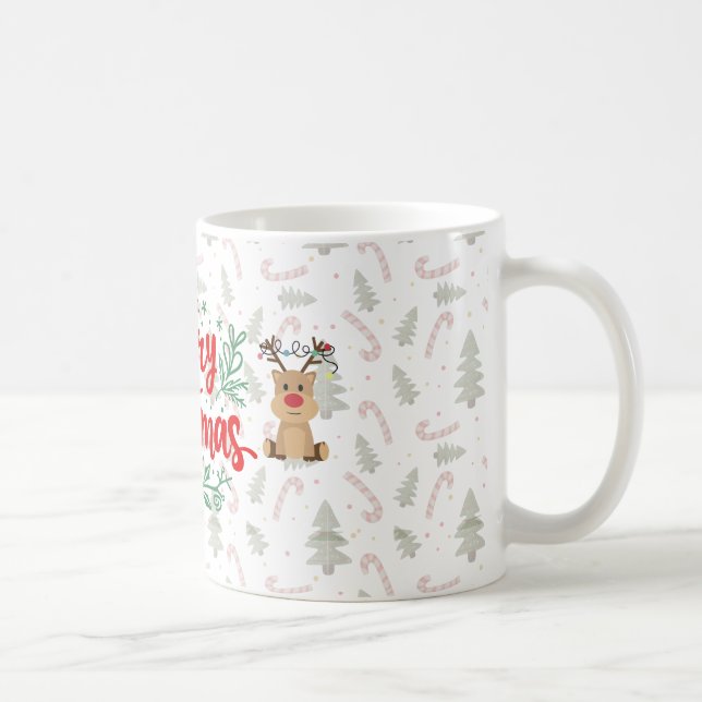 Café Caneca Feliz Natal – Design Simples de Férias (Direita)