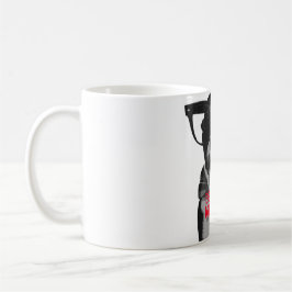 Café Caneca festiva de Boston Terrier do hipster!!