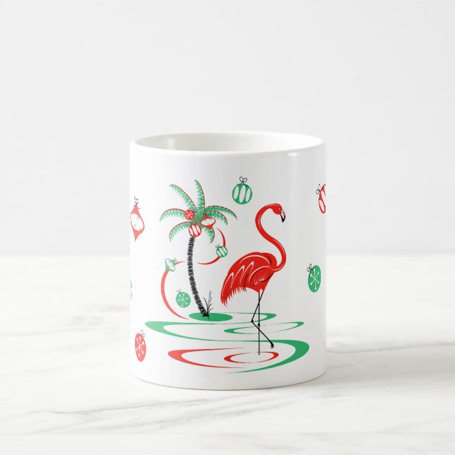 Café Caneca Flamingo Baubles de Natal Vermelho (Centro)