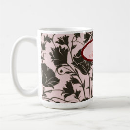 Café Caneca Floral Branca para Dia de as mães
