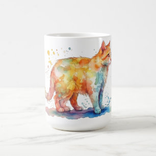 Café Caneca Floral de Gato
