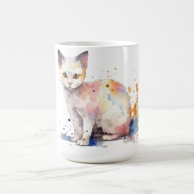 Café Caneca Floral de Gato  (Centro)
