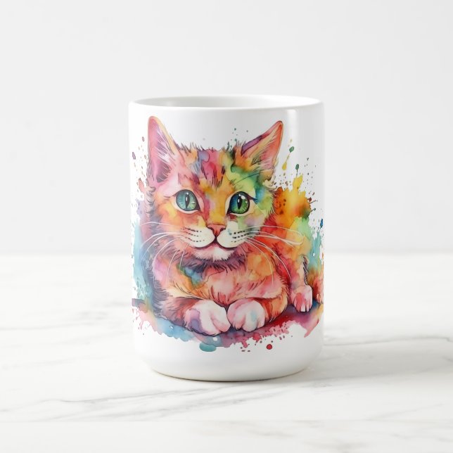 Café Caneca Floral de Gato  (Centro)