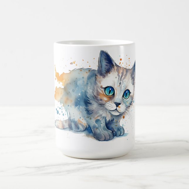 Café Caneca Floral de Gato  (Centro)
