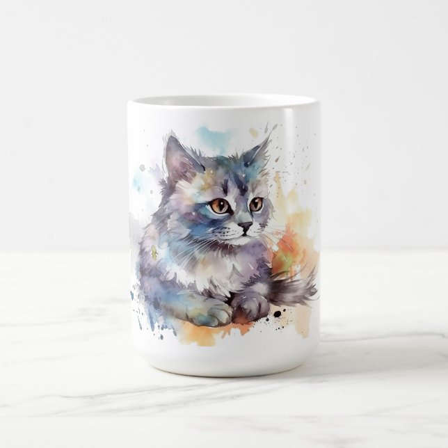 Café Caneca Floral de Gato  (Centro)