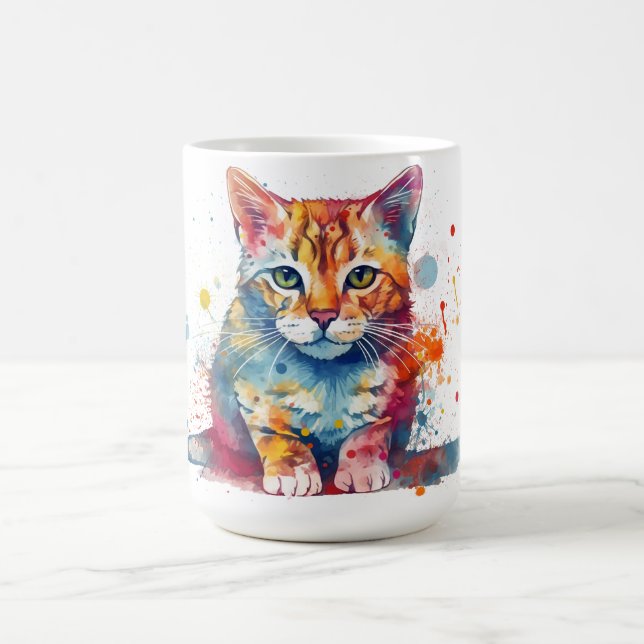 Café Caneca Floral de Gato  (Centro)