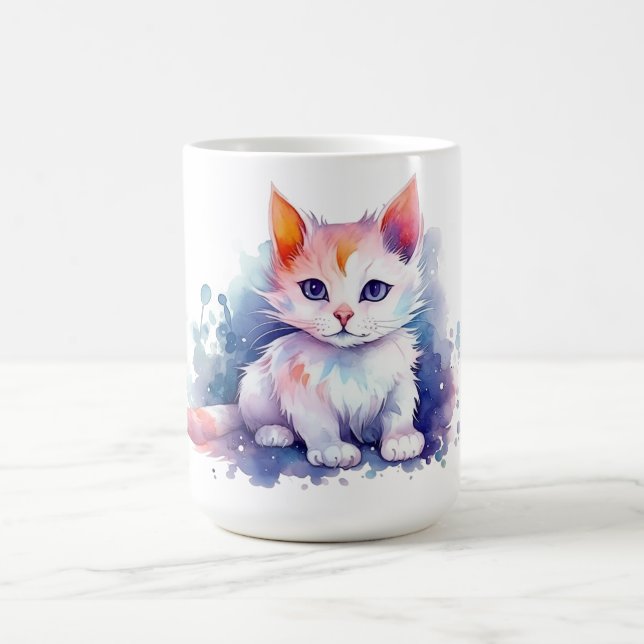 Café Caneca Floral de Gato  (Centro)