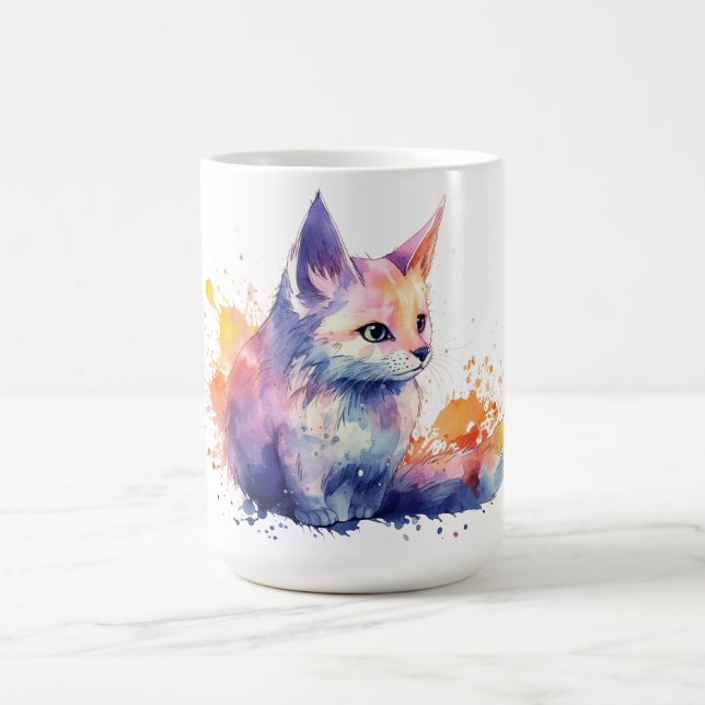 Café Caneca Floral de Gato  (Centro)