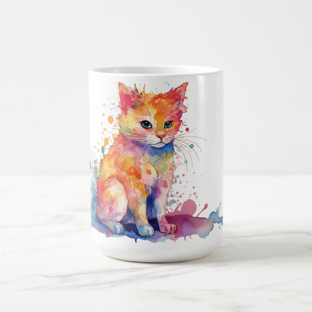 Café Caneca Floral de Gato  (Centro)