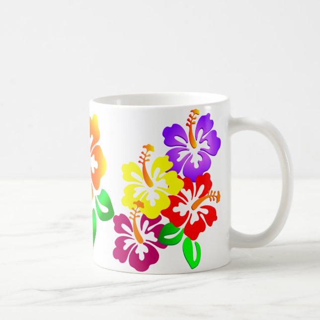Café Caneca Floral de Hibisco (Direita)
