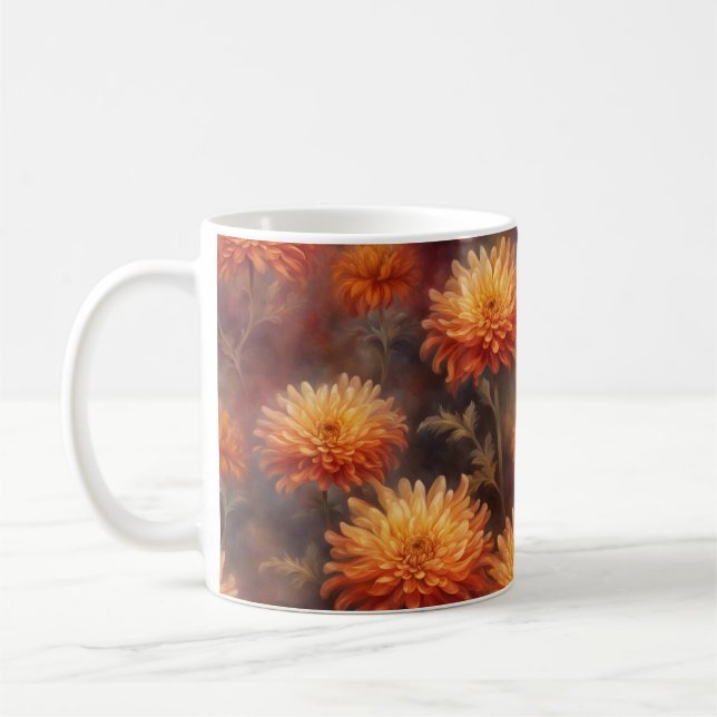 Café Caneca floral de outono (Esquerda)
