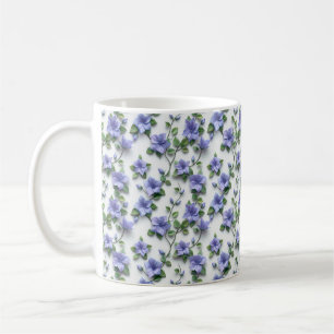 Café Caneca floral de videiras rastejantes botânicas la
