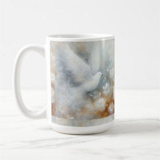 Café Caneca Floral Pombo de Casamento