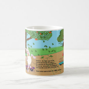 Café caneca fofa de desenho animado