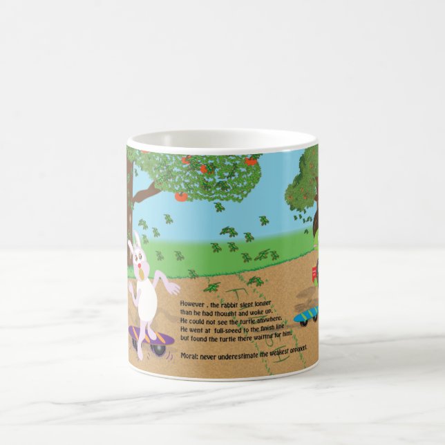 Café caneca fofa de desenho animado (Centro)