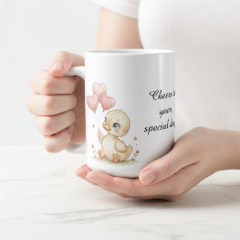 Café Caneca Fofa de Patinho Personalizada