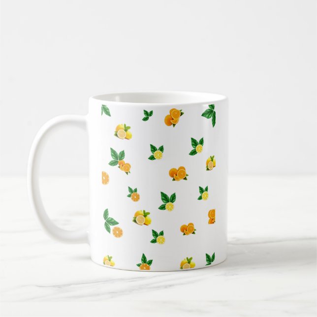 Café Caneca Folhas de Laranja Limão Cítrico Botânico Fr (Esquerda)