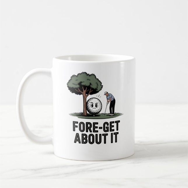 Café Caneca Fore-get About It – Presente Divertido de G (Esquerda)