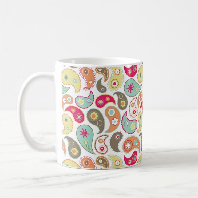 Café Caneca fresca de paisley (Esquerda)
