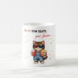 Café Caneca Gato Engraçado Noite de Filme