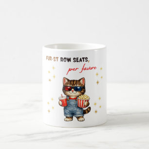 Café Caneca Gato Engraçado Noite de Filme