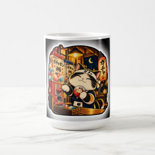 Café Caneca Gato Gachapon Arte de Brinquedo de Cápsul