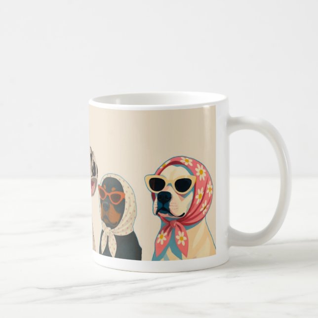 Café Caneca gráfica de cachorro de estimação legal (Direita)