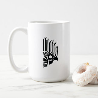 Café Caneca Gráfica de Máscara Tradicional Cingalesa Fe