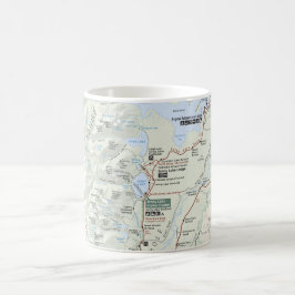 Café Caneca grande do mapa de Teton