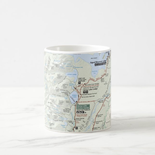 Café Caneca grande do mapa de Teton (Centro)