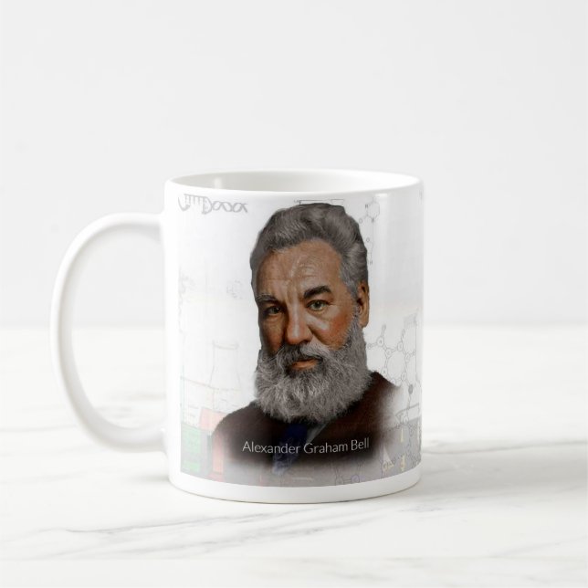 Café Caneca histórica de Alexander Graham Bell (Esquerda)