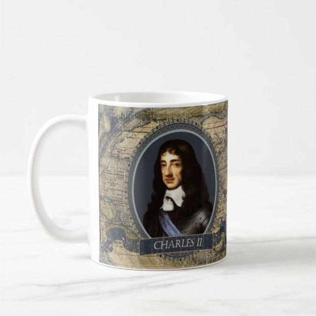 Café Caneca histórica de Charles II (Esquerda)