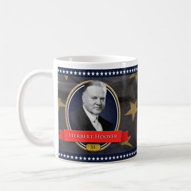 Café Caneca histórica de Herbert Hoover (Esquerda)