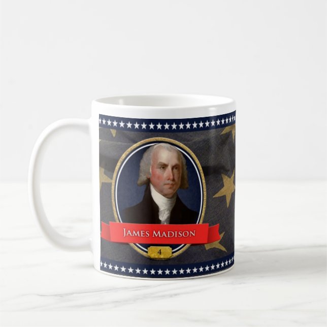 Café Caneca histórica de James Madison (Esquerda)