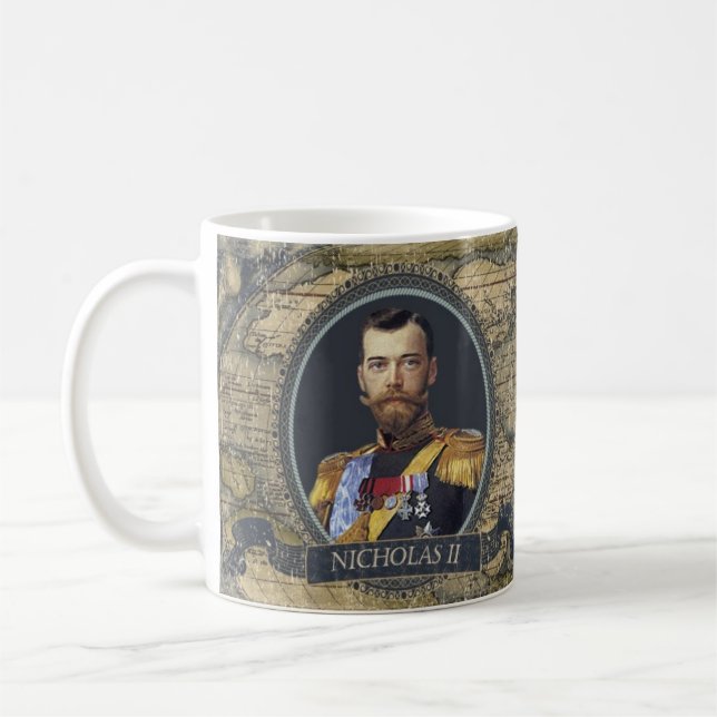 Café Caneca histórica de Nicholas II (Esquerda)