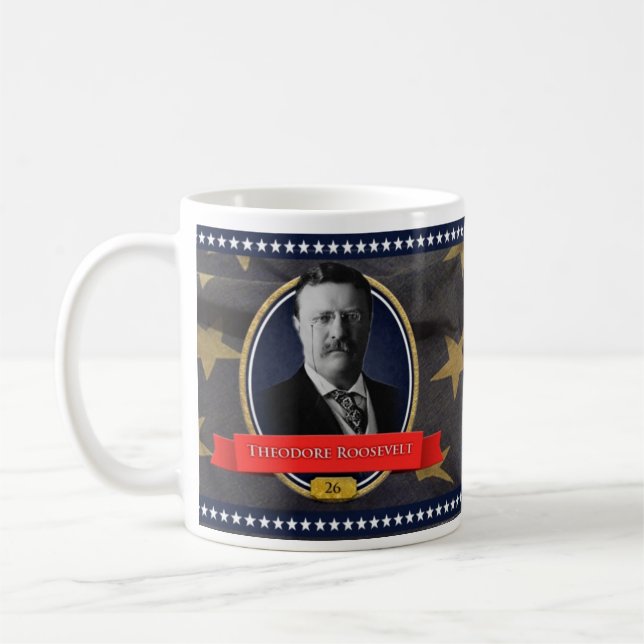 Café Caneca histórica de Theodore Roosevelt (Esquerda)