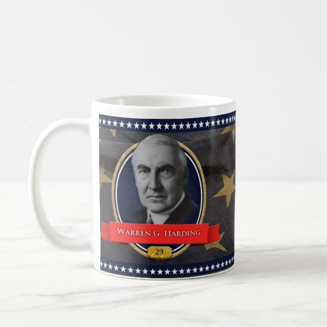 Café Caneca histórica de Warren G. Harding (Esquerda)