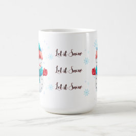 Café Caneca Homem de Neve Deixe Nevar
