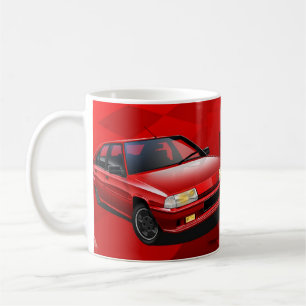 Café Caneca ilustrada 16V de Citroen BX GTI