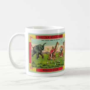 Café Caneca Ilustrada de Corrida de Animais