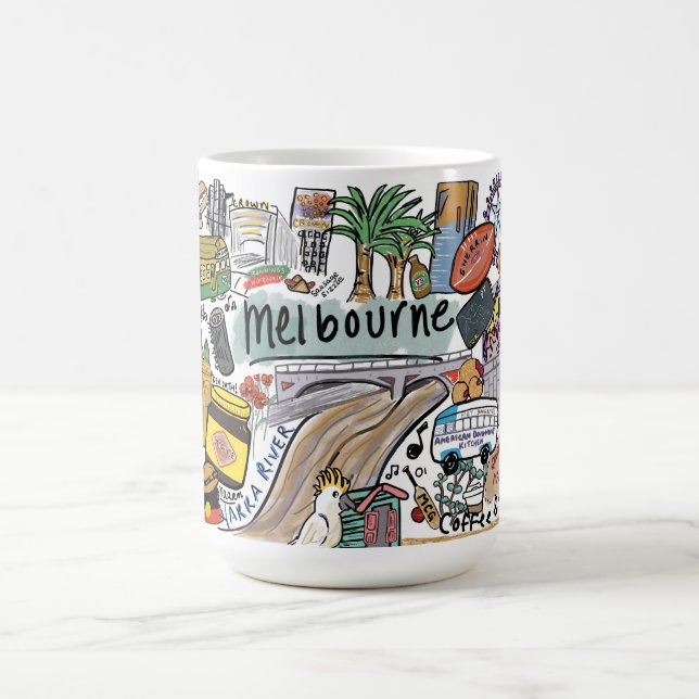 Café Caneca Ilustrada de Melbourne City, Branca (Centro)