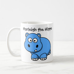Café Caneca Infantil de Desenho Personalizado do Hipopó