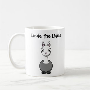 Café Caneca Infantil de Louie o Llama Desenho Personali